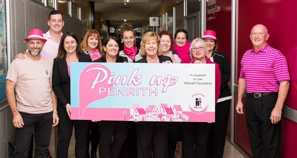 Many hands: The Penrith Pink Up Your Town organising committee aims to add a splash of colour to the entire region.