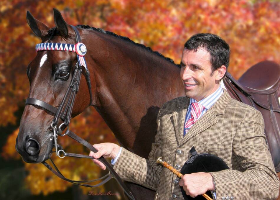 Special guest: Hairdresser Joh Bailey is no stranger to the horse community. Here he is with one of his champions in 2016. Picture: Fairfax Archive