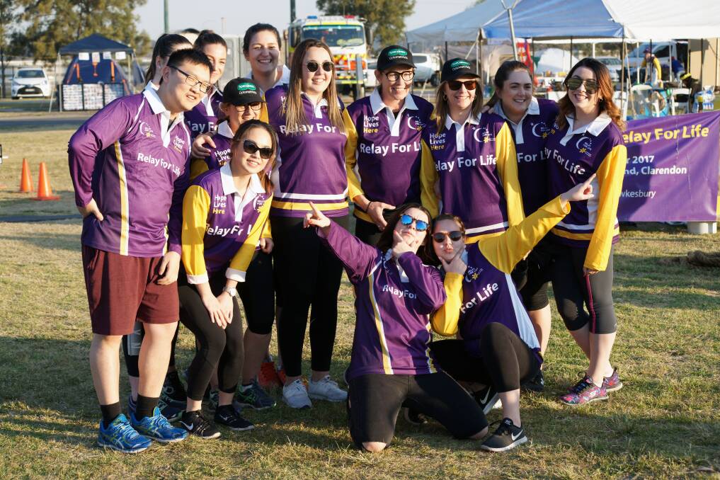 Team effort: The Specsavers team at the 2017 Hawkesbury Relay for Life. Picture: Supplied