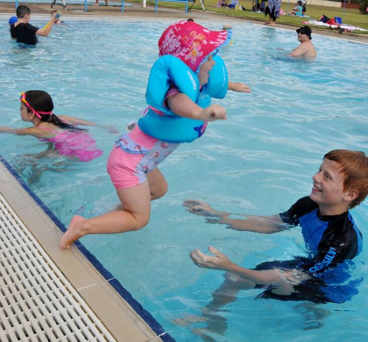 Cooling off in a council pool is a choice way to beat the heat. Picture: Supplied