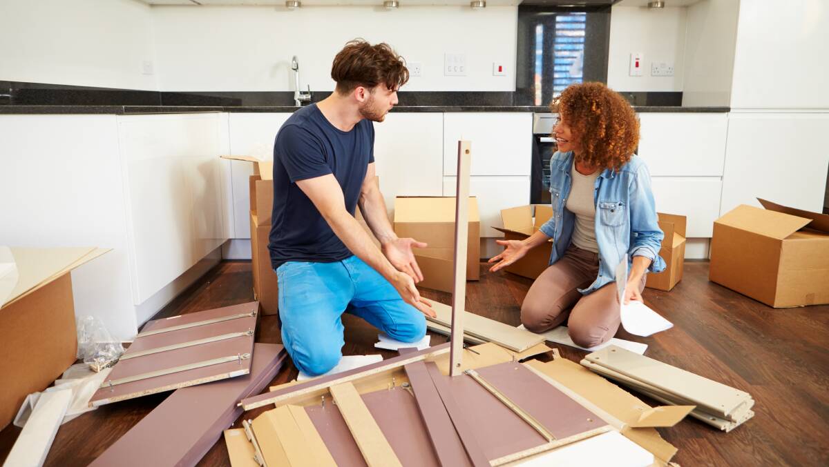 Pressure test: More than half of Australians admit that they've fought with a spouse or partner when putting together flatpack furniture.