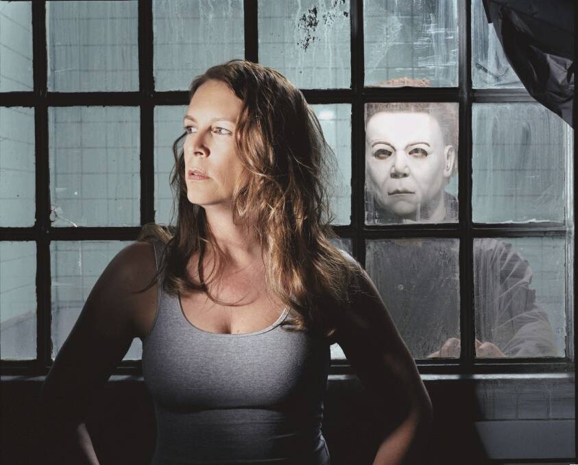 Jamie Lee Curtis and Michael Myers in Halloween: Resurrection (2002). Picture:Andrew Macphearson.

