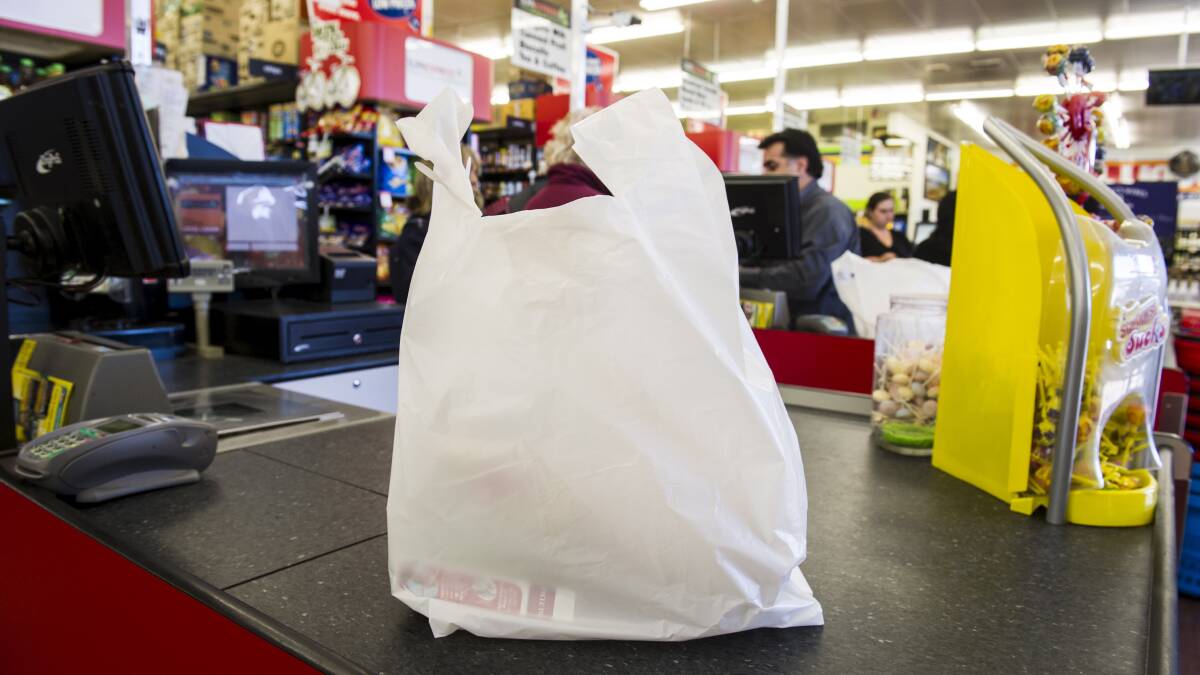 Plastic bags at the checkout have become a thing of the past in some Australian states, and there is now a call to see this happen in the Hawkesbury. Picture: Rohan Thomson