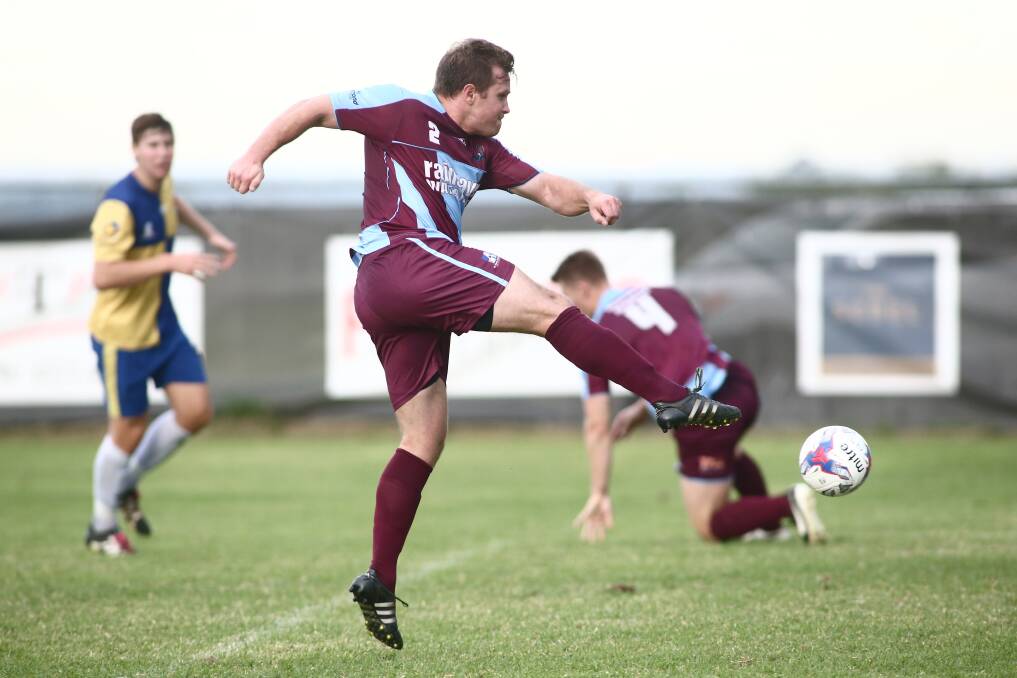 Michael McCrory plays for Hawkesbury City's under-20s team. Picture: Geoff Jones