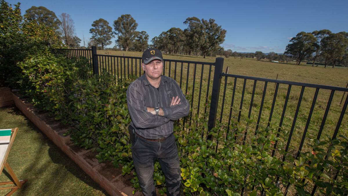 Maurice Geeke, of Freemans Reach, opposes to the flower farm because he worries about chemical spray drift and spoke at Hawkesbury Council on November 14. Picture: Geoff Jones