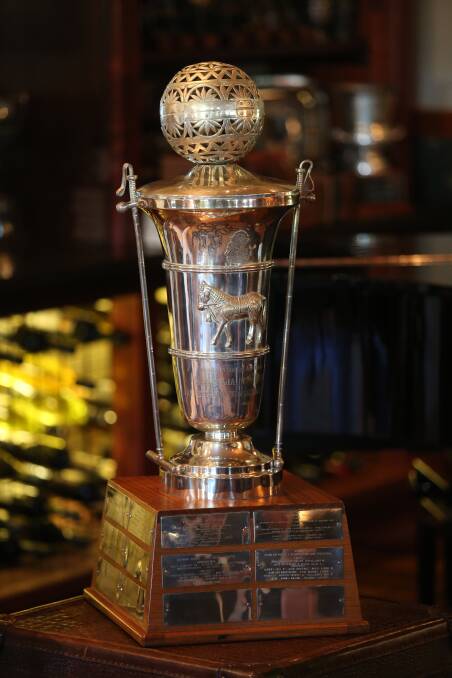 The Federation of International Polo's world cup trophy. Picture: Geoff Jones