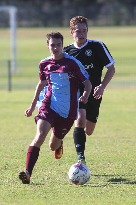 Jayden Wood plays for Hawkesbury's under-18s team. Picture: Geoff Jones