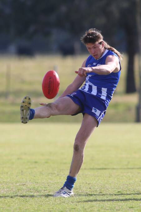 Michael Sieders kicked htree goals for the Jets. Picture: Geoff Jones