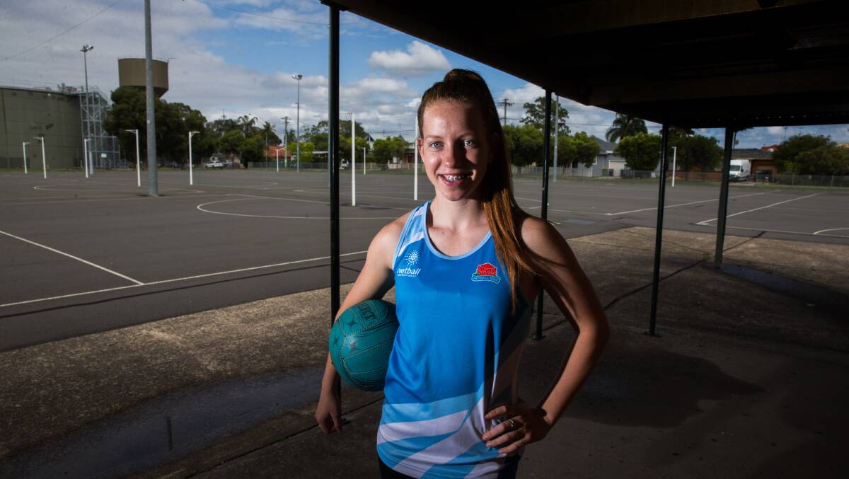 East Kurrajong netballer Monique Clifton was amazed to learn she was picked in the NSW under-17 netball squad to play at the national championships in April, 2018. Picture: Geoff Jones