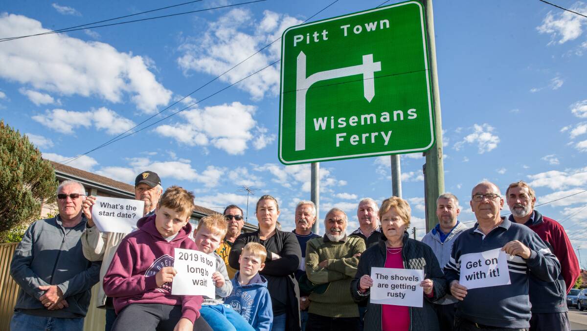 Residents are anxiously hoping a concrete start date for the Pitt Town bypass will be released by the state government. Picture: Geoff Jones
