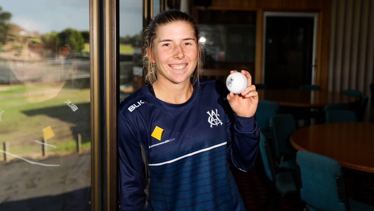 WHITE BALL 'WOLF': Australian cricketer Georgia Wareham has been impressive with the white ball recently. Picture: Morgan Hancock
