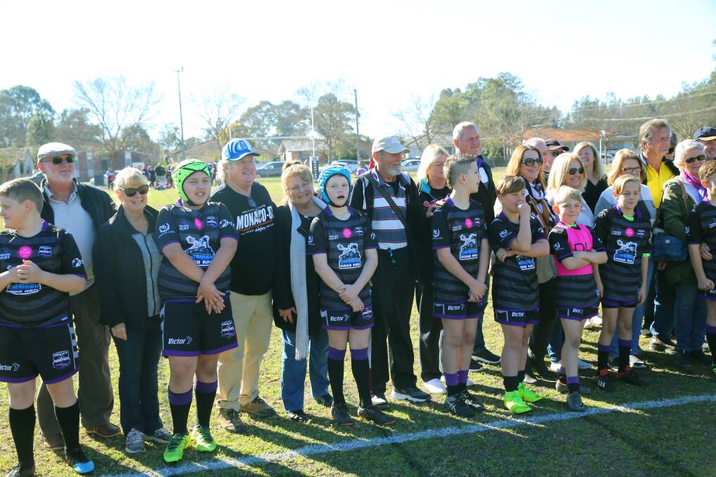 Grandparents Day: Players walked onto the field with their grandparents before every match at the second annual event at Tamplin Oval, Hobartville. Picture: Geoff Jones.