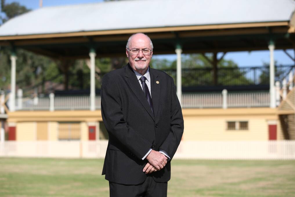 Barry Smith has received an OAM for service to local government, in particular to the community of Hunters Hill, whose council he was general manager of for 22 years. He is pictured here closer to home, at Richmond Oval. Picture: Geoff Jones