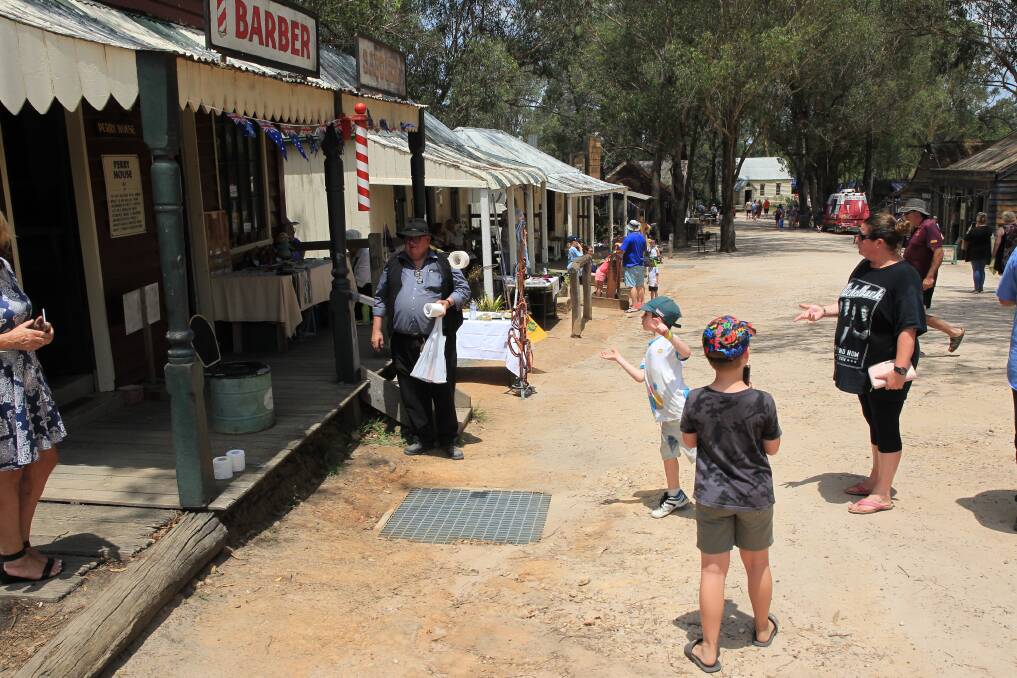 Australiana Pioneer Village celebrates colonial times and offers a number of activities for children during the school holidays. Picture: Geoff Jones