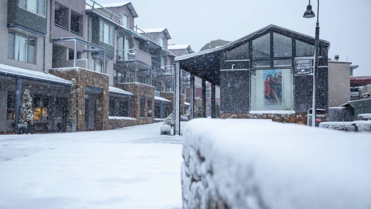 The snow season opened on Monday, a delayed start due to coronavirus. Picture: Thredbo
