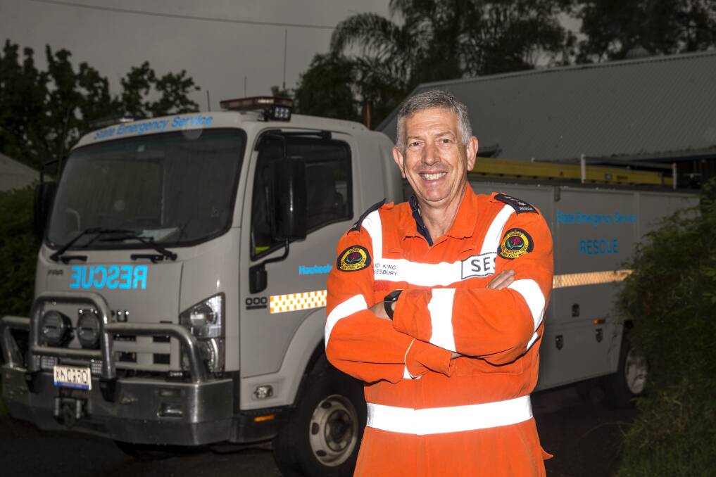 Hawkesbury SES Deputy Unit Commander David King. David won the NSW State Emergency Services Award in the Rotary Emergency Services Awards. Picture: Geoff Jones