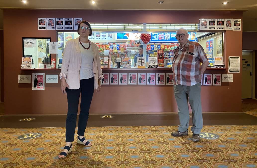 Federal Member for Macquarie Susan Templeman with John Levy of Richmond Regent Twin Cinema.