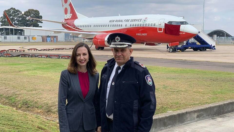 Ms Preston and NSW RFS Acting Commissioner Rob Rogers. 