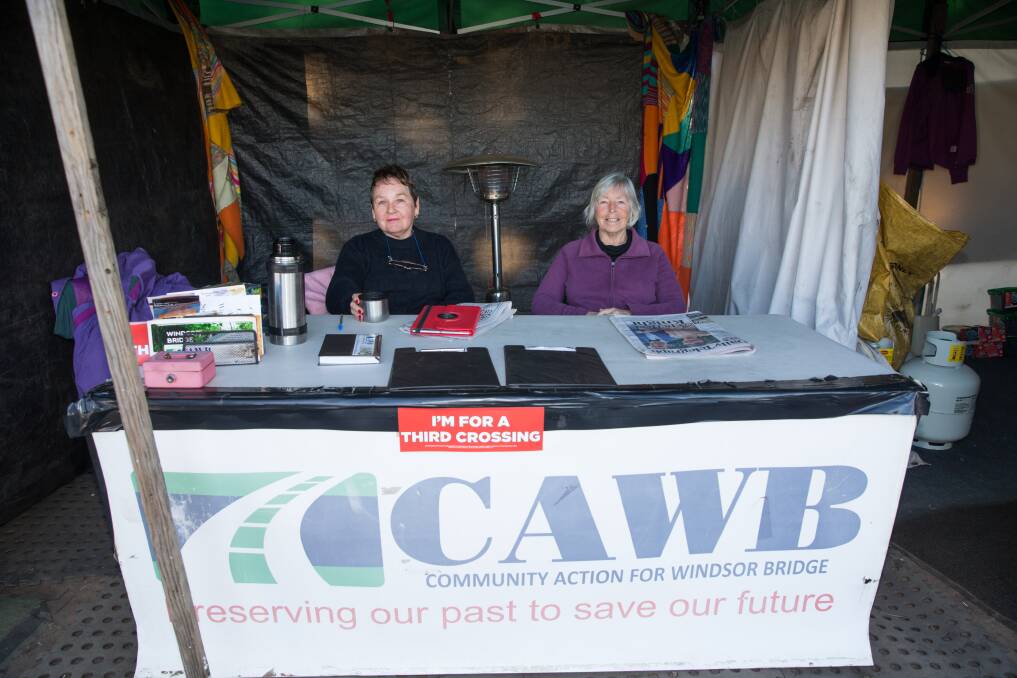 CAWB members at the Thompson Square tent last year. Picture: Geoff Jones.