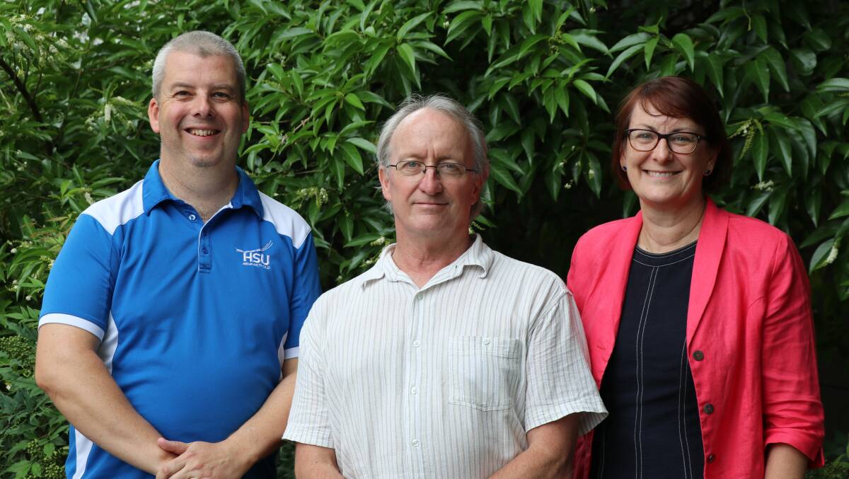 "Good for Hawkesbury":   HSU campaign manager Adam Hall, Labor Candidate for Hawkesbury Pete Reynolds, and Macquarie MP Susan Templeman.