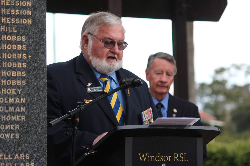 Windsor and District RSl Sub-branch Battle for Australia Day commemorative service at Windsor War Memorial on Wednesday, September 5.