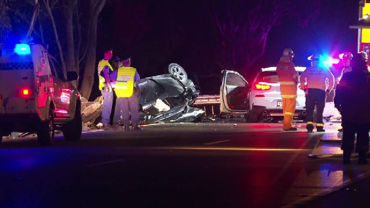 The scene of the crash at Marsden Park. Picture: TNV.