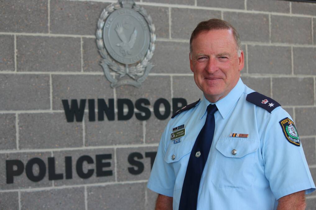 Welcome aboard: Detective Superintendent Jim Stewart is the new commander of Hawkesbury Local Area Command (LAC). Picture: Krystyna Pollard.