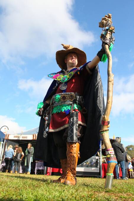 Colourful: One of the thousands of colourful characters who attended Winterfest on the weekend. Pictures: Geoff Jones.