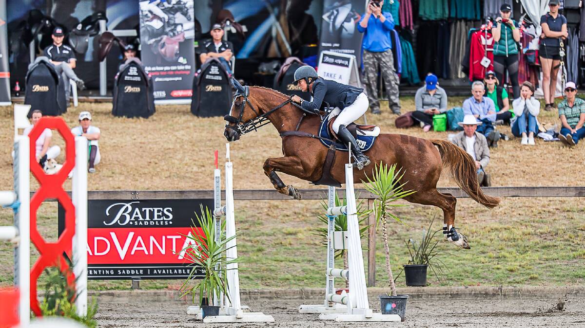 Bid for WEG: Christine Bates and Adelaide Hill on their way to winning the CCI3* at the 2018 Sydney International Horse Trials. Picture: Stephen Mowbray.