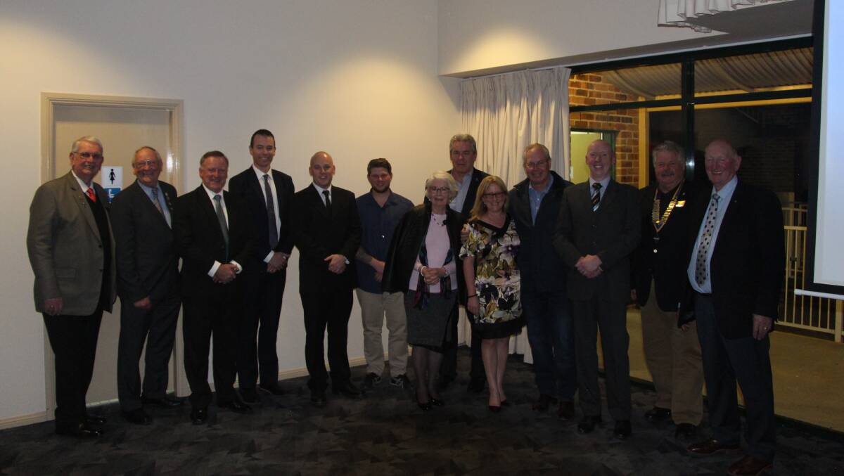 Local police officers and members of Windsor Rotary Club at the awards. Picture: Supplied.