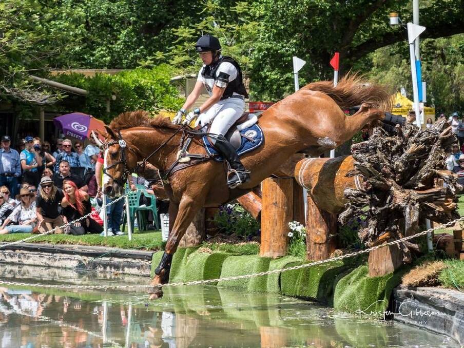Eye-catching: Wilberforce rider Christine Bates and the talented Adelaide Hill in action. Picture: Kristen Gibbeson Photography.
