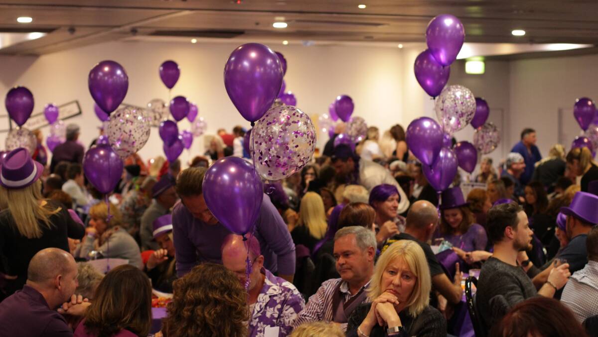 Fundraiser: Some of the the crowd that attended the fundraiser for pancreatic cancer research.