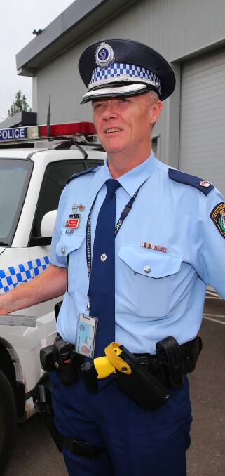 Increase: Inspector Peter Jenkins said Hawkesbury recorded a total of 13 fatal/injury crashes for January 2019, nine more than last year. Picture: Geoff Jones.