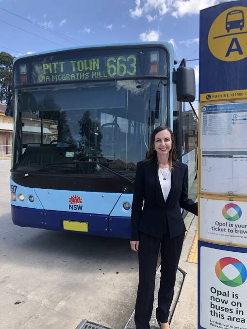 Increased services: Bus route 663 is set to receive a boost in services, Liberal Party candidate for Hawkesbury Robyn Preston has announced. Picture: Supplied.