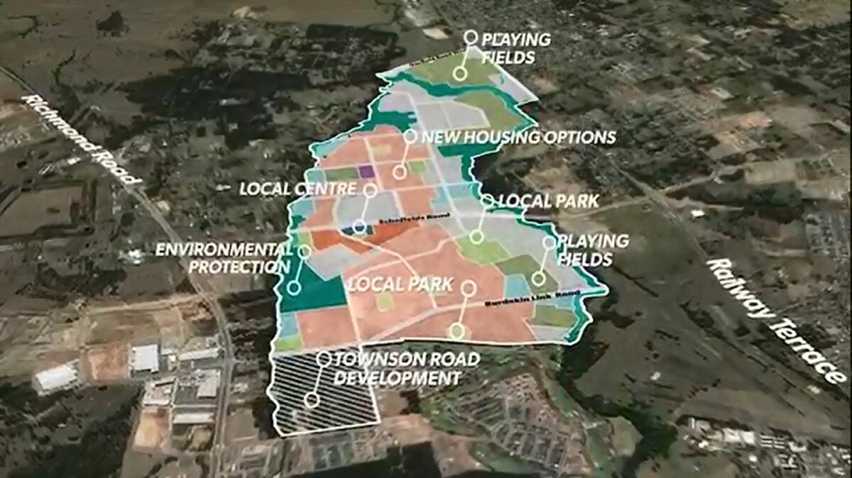 Masterplan: The west Schofields area covered by the masterplan.