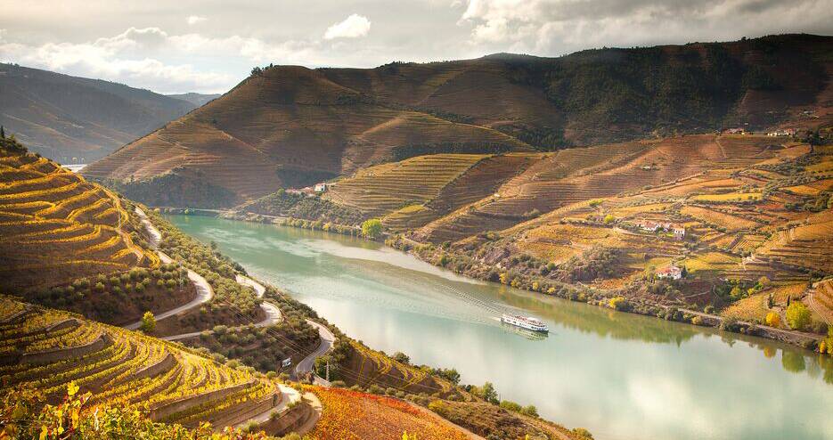 Cruising through wine country on Portugal's Douro River.