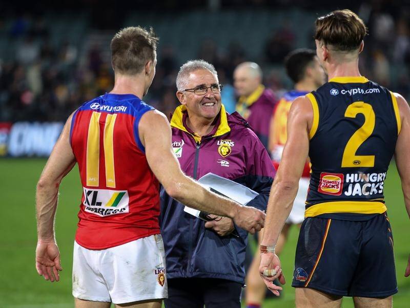 Lions coach Chris Fagan was all smiles after the win over Adelaide but isn't getting carried away.