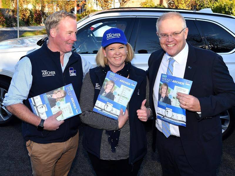 New Bass MP Bridget Archer was joined on the campaign by Will Hodgman and Scott Morrison.