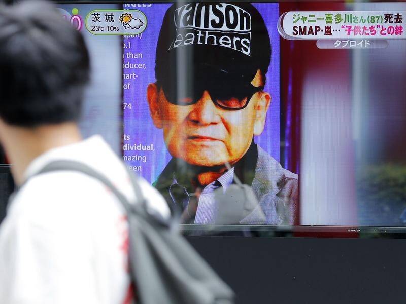 The late J-pop mogul Johnny Kitagawa has been accused of sexually abusing hundreds of boys. (AP PHOTO)