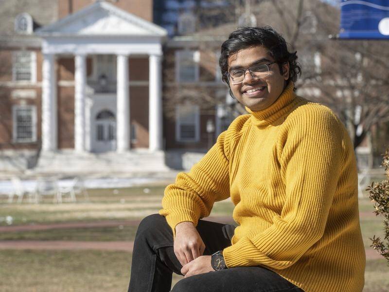Indian student Pranay Karkale is in the US to study at Johns Hopkins University in Baltimore. (AP PHOTO)