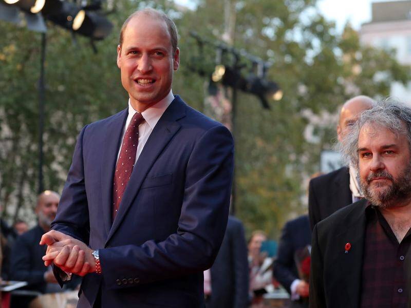 Prince William was on of many across the UK to watch the world premiere of They Shall Not Grow Old.