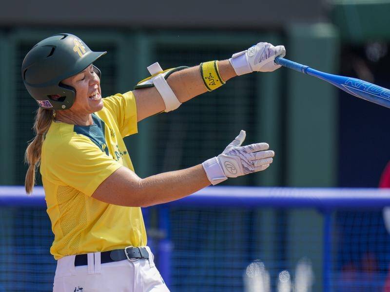 Captain Stacey Porter got Australia's only run in a costly 7-1 loss to Canada in Olympic softball.