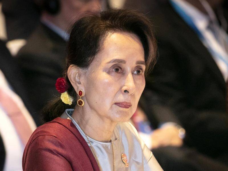 Myanmar's ousted leader Aung San Suu Kyi has denied a charge of incitement to cause public alarm.