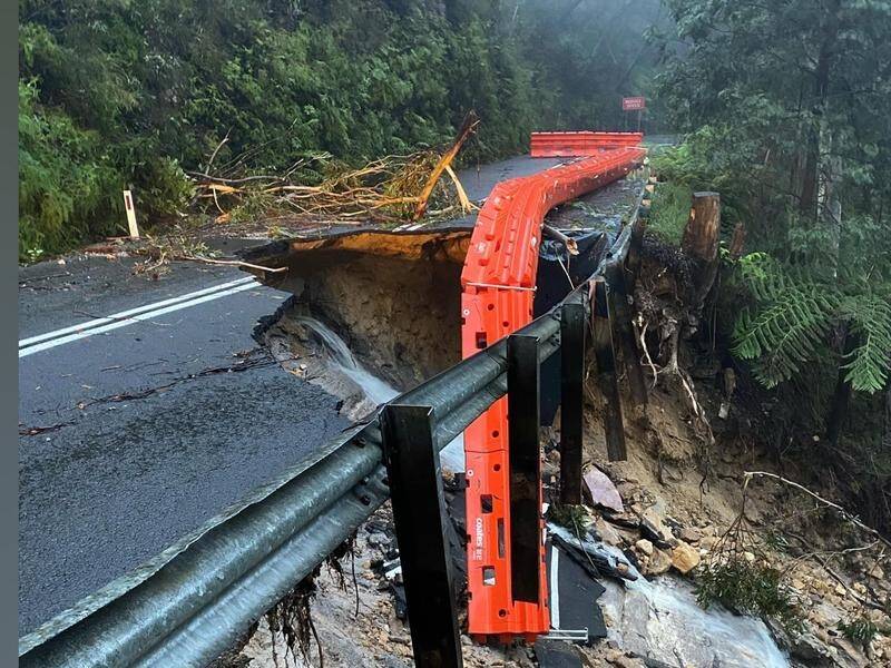Many roads in the Blue Mountains remain closed due to flood-related damage. (HANDOUT/MEGALONG CREEK ESTATE)