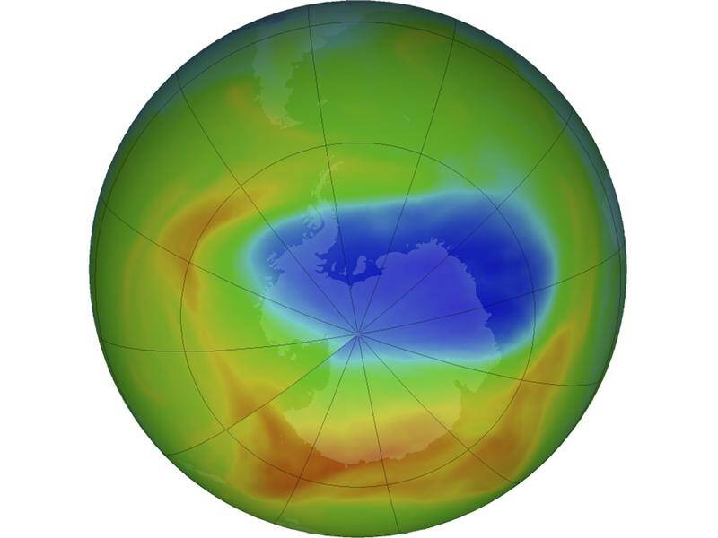 This year's shrinking in the ozone hole at the South Pole is a a fluke of the weather, experts say.