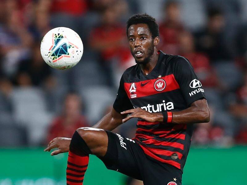 Bruce Kamau was involved in three of the Wanderers' goals in the A-League win over Adelaide United.
