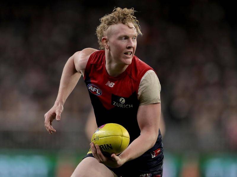 Melbourne star Clayton Oliver is one of the favourites to win the 2021 Brownlow Medal.