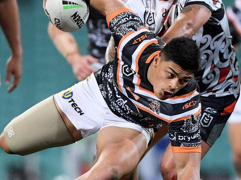 Tigers young gun Shawn Blore will miss the start of the NRL season with a broken wrist.