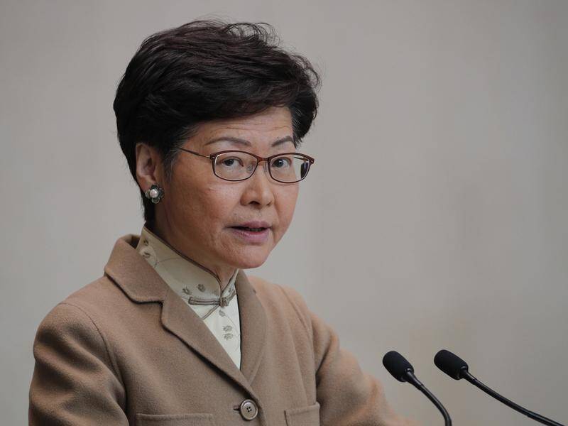 Hong Kong Chief Executive Carrie Lam has rejected claims of police brutality.