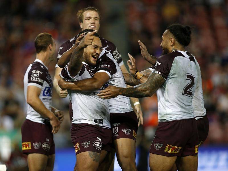 The Sea Eagles have made it three wins in a row with their 24-16 NRL victory over the Knights.